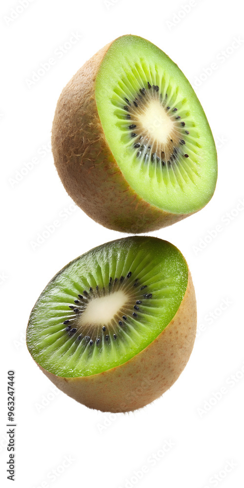 Fototapeta premium kiwi fruit isolated on white, png