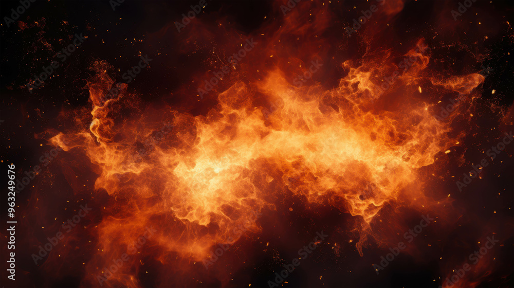 Inferno Unleashed: A fiery maelstrom rages against a stark black backdrop, its incandescent tendrils reaching out like a celestial dragon's breath. Inferno Unleashed: A fiery maelstrom rages against a stark black backdrop, its incandescent tendrils reaching out like a celestial dragon's breath.