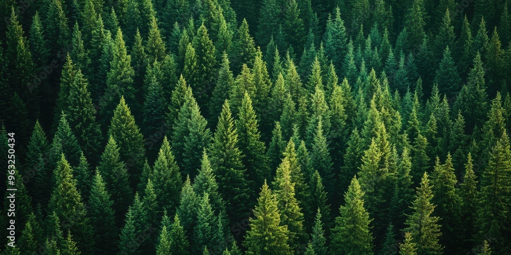 Lush, healthy trees in a dense forest of spruce, fir, and pine. Lush, healthy trees in a dense forest of spruce, fir, and pine.