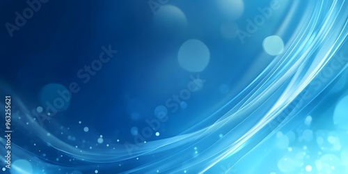 abstract wavy blue bokeh background