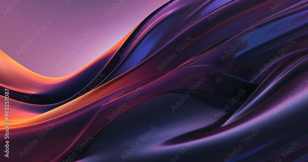 Fototapeta premium A vibrant abstract wave of colors flowing smoothly, creating a dynamic visual effect.