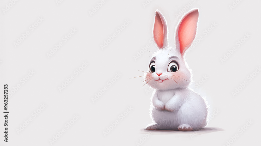 Fototapeta premium cartoon rabbit graphic 