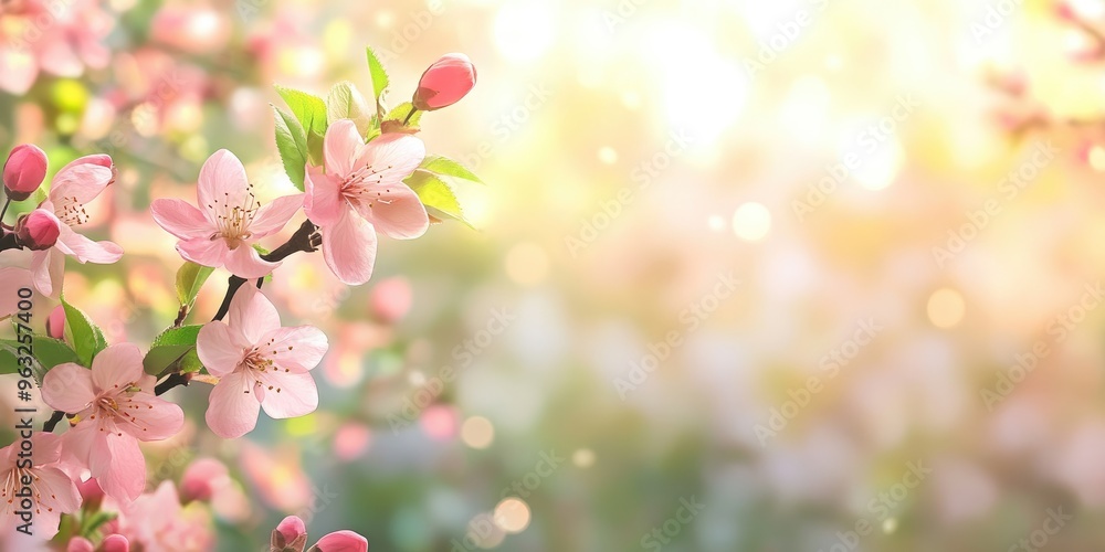 A soft, blurred springtime background, ideal for holiday themes. A soft, blurred springtime background, ideal for holiday themes.