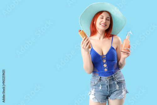 Beautiful young woman with ...