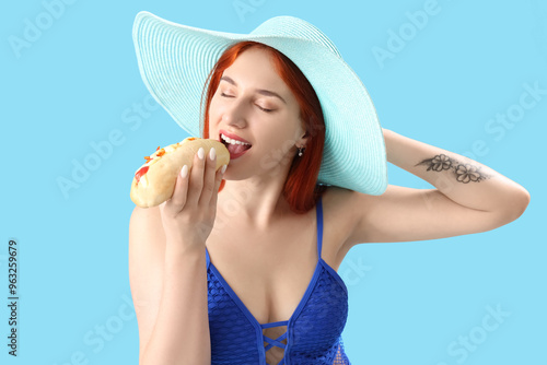 Beautiful young woman in be...