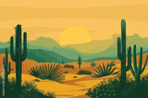 Expansive pink building standing alone in a desert landscape, AI-generated.. Beautiful simple AI generated image