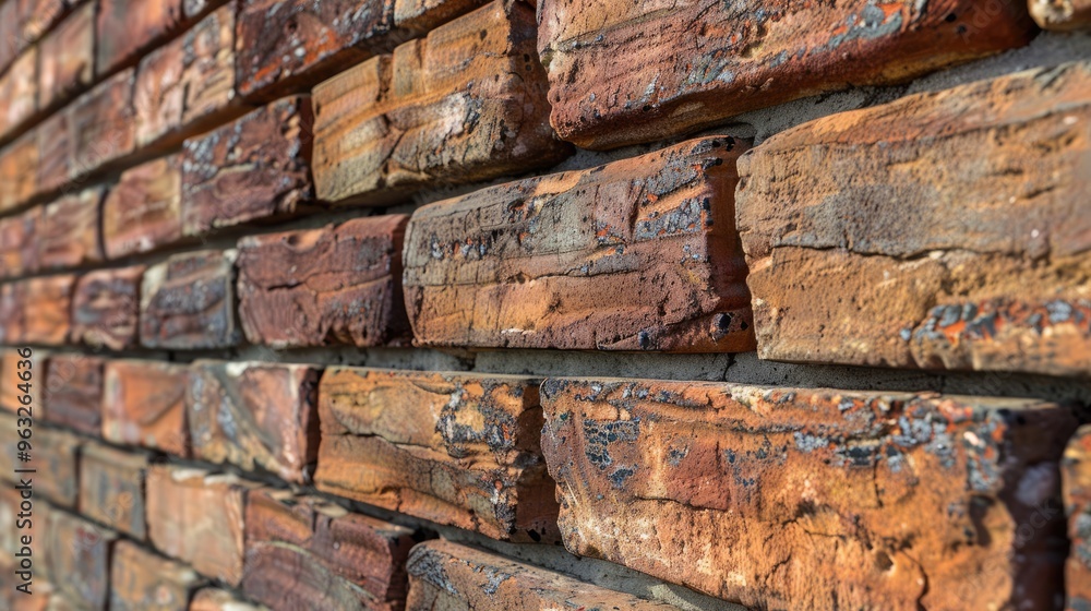 Home's wall made of brick design. Home's wall made of brick design.