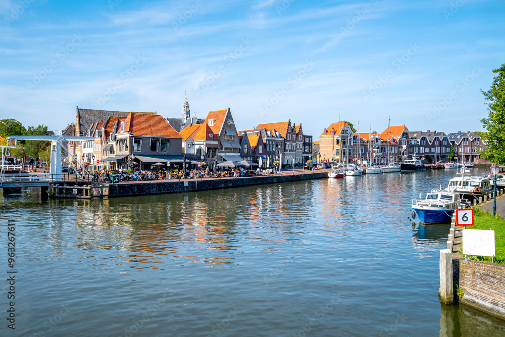 Fototapeta premium Hafen, Altstadt, Hoorn, IJsselmeer, Niederlande