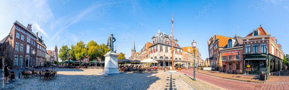 Fototapeta premium Roode Steen, Altstadt, Hoorn, IJsselmeer, Niederlande 