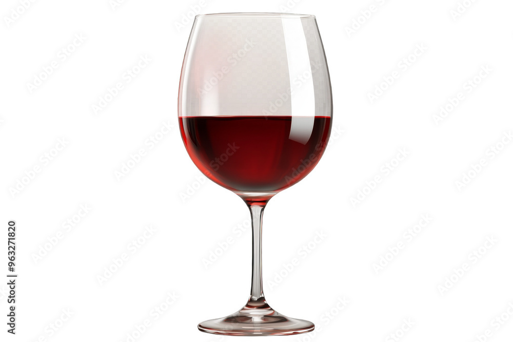 Glass of red wine on transparent background Glass of red wine on transparent background