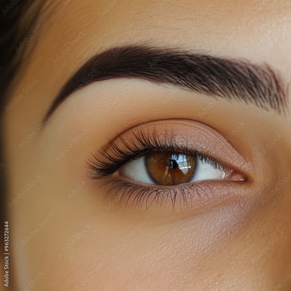 Fototapeta premium Application of eyebrow products for perfectly shaped brows 