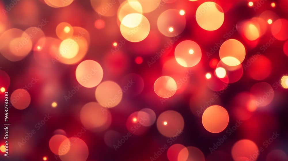 Glowing bokeh lights in warm hues, abstract Glowing bokeh lights in warm hues, abstract