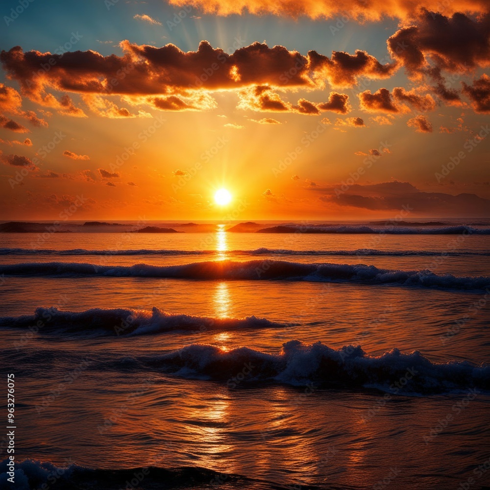 Obraz premium Sunset on the beach