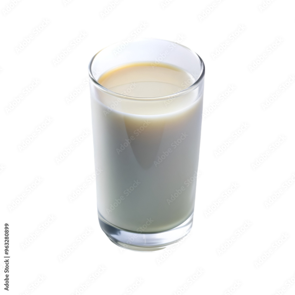 Glass of milk isolated on transparent background Glass of milk isolated on transparent background
