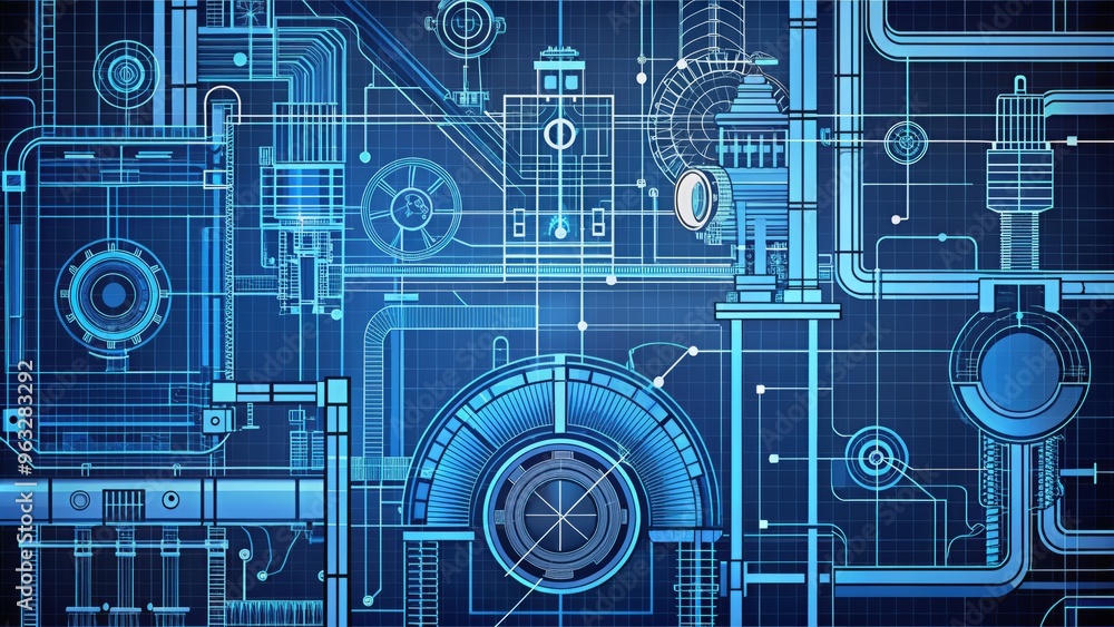 technical illustrations bold lines blue technical illustrations bold lines blue