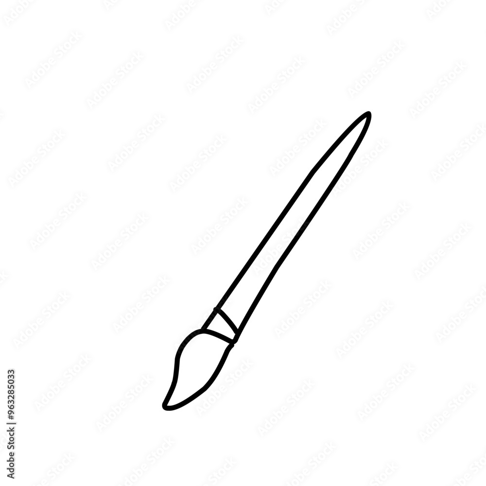 Paint brush line icon Paint brush line icon