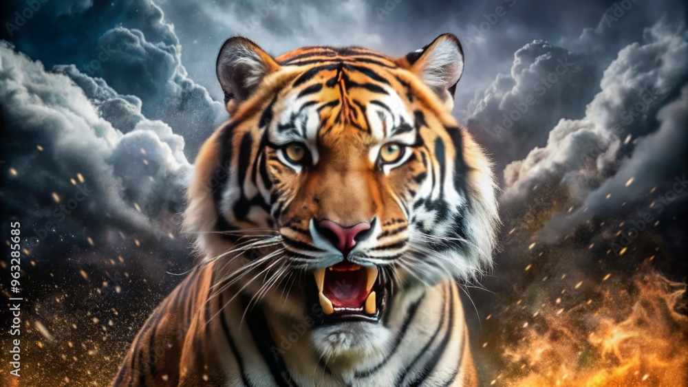 Naklejka premium tigerwoods dominant powerful unstoppable force