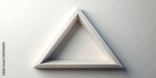 Sleek triangle formation on a plain white background evokes a sense of clinical precision photo