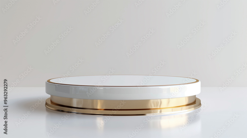 Minimalist White and Gold Podium Minimalist White and Gold Podium