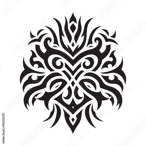 Tattoos tribal designs bundle collection in a white background