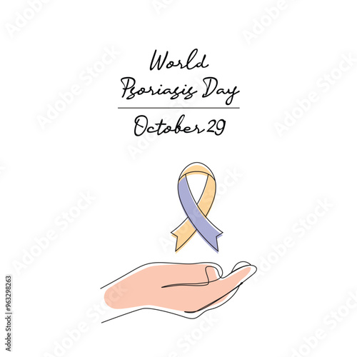 line art of World Psoriasis Day good for World Psoriasis Day celebrate. line art.