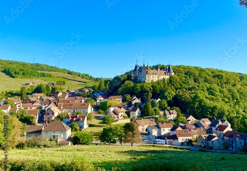 Wine-growing village of Saint-Aubin in Burgundy