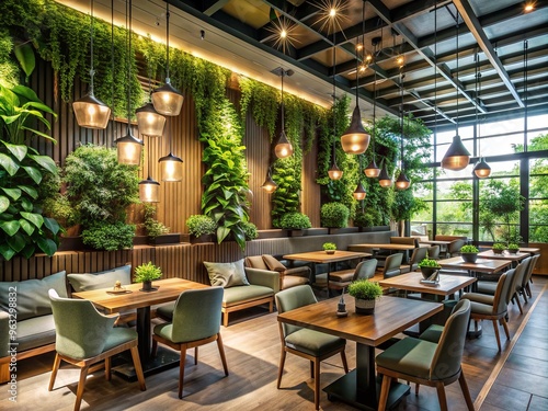 Verdant Garden Grille: Naturalistic, plant-inspired patterns, calming and inviting.