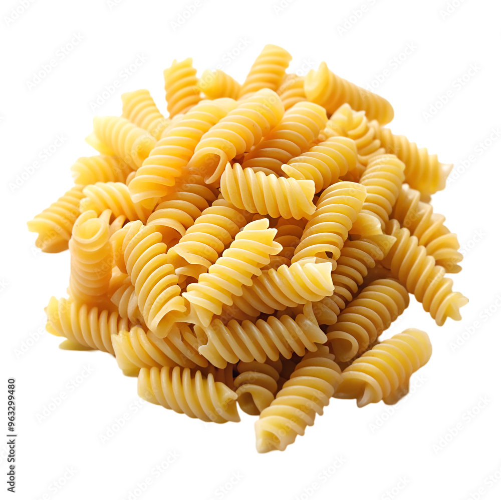 Stack of amorini pasta isolated on transparent background Stack of amorini pasta isolated on transparent background