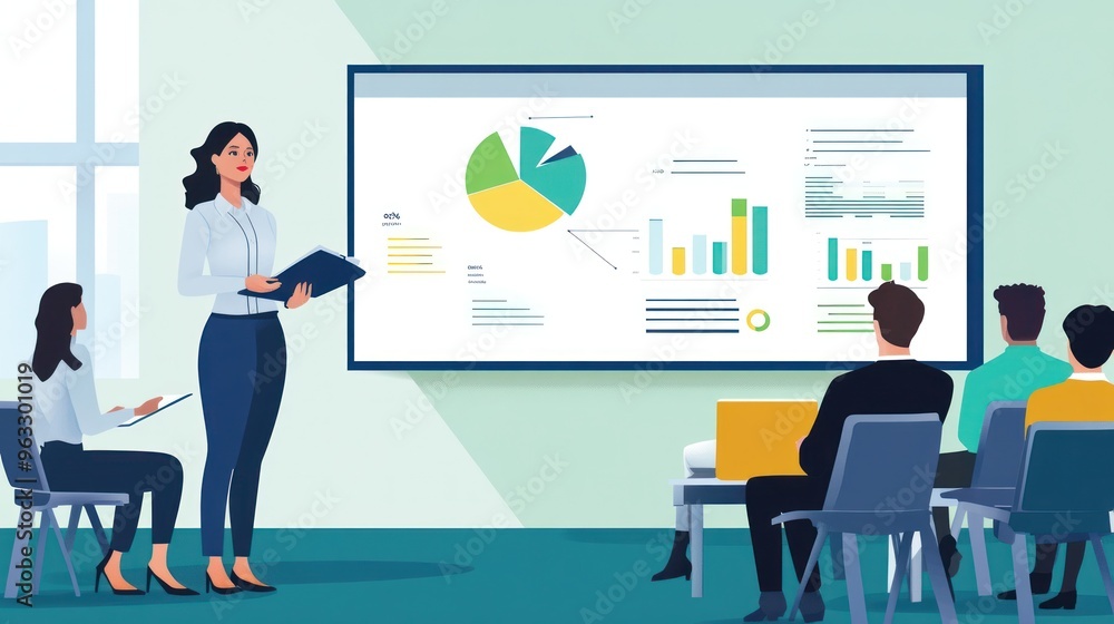 Business Presentation with Data Charts and Graphs Business Presentation with Data Charts and Graphs