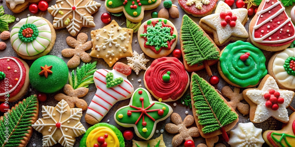 Vibrant holiday cookie assortment Vibrant holiday cookie assortment