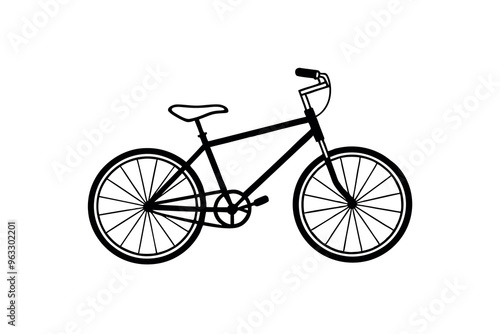 cycle line art vector silhouette