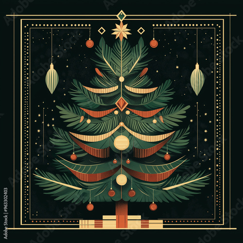 Art Deco Christmas Tree