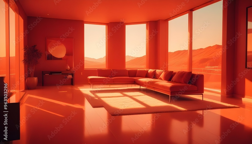 Photo interior modern design room 3d illustration Photo interior modern design room 3d illustration
