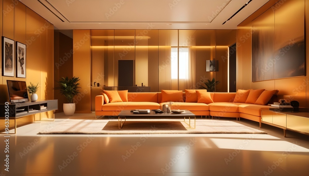 Photo interior modern design room 3d illustration Photo interior modern design room 3d illustration