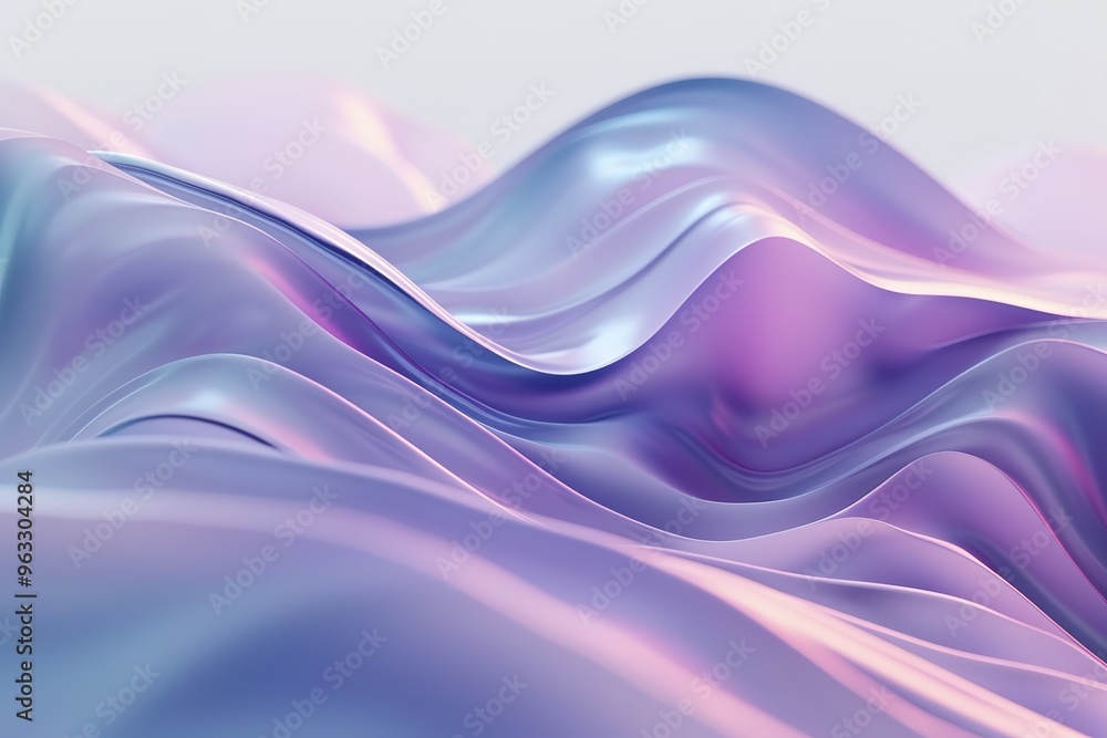 Obraz premium A purple wave with a white background