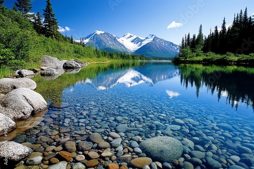 Birthday postcard, nature scenes, serene landscapes offers peaceful scenes of mountains, forests, or lakes