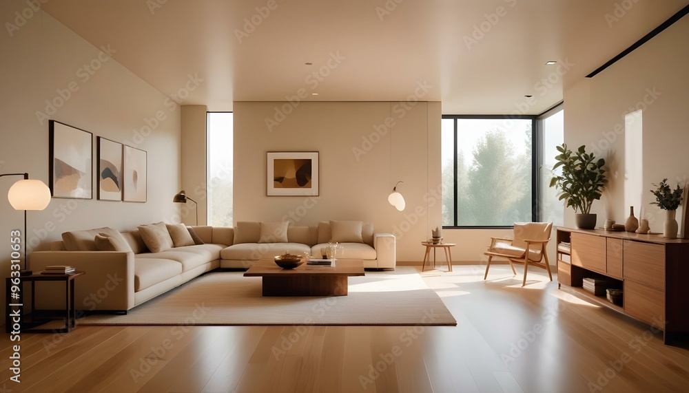 Photo interior modern design room 3d illustration Photo interior modern design room 3d illustration