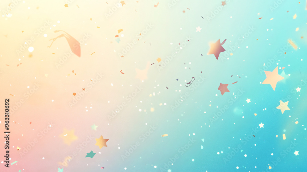 Abstract Pastel Confetti Stars Background Abstract Pastel Confetti Stars Background