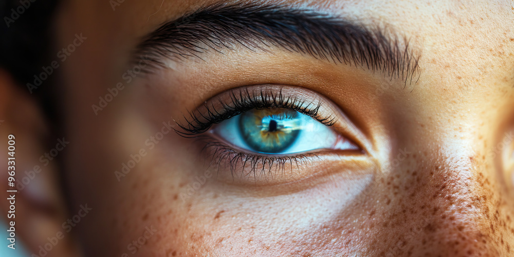 Curious Glance: A close-up of a curious expression, with the person's brow slightly furrowed and their eyes darting around. Curious Glance: A close-up of a curious expression, with the person's brow slightly furrowed and their eyes darting around.
