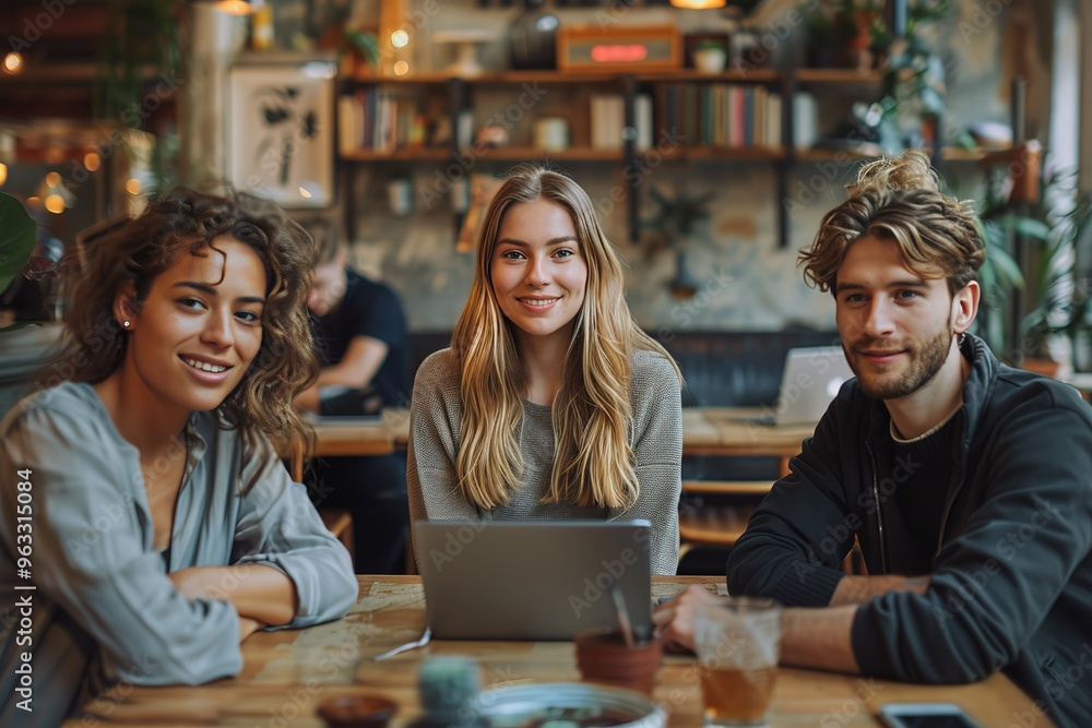 laptop group team business teamwork meeting computer together technology working