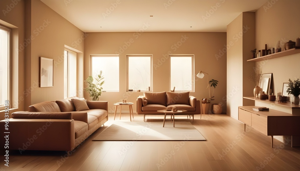 Photo interior modern design room 3d illustration Photo interior modern design room 3d illustration