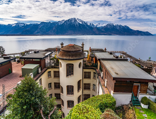 2024 Beautiful view on lake Geneva and Montreux