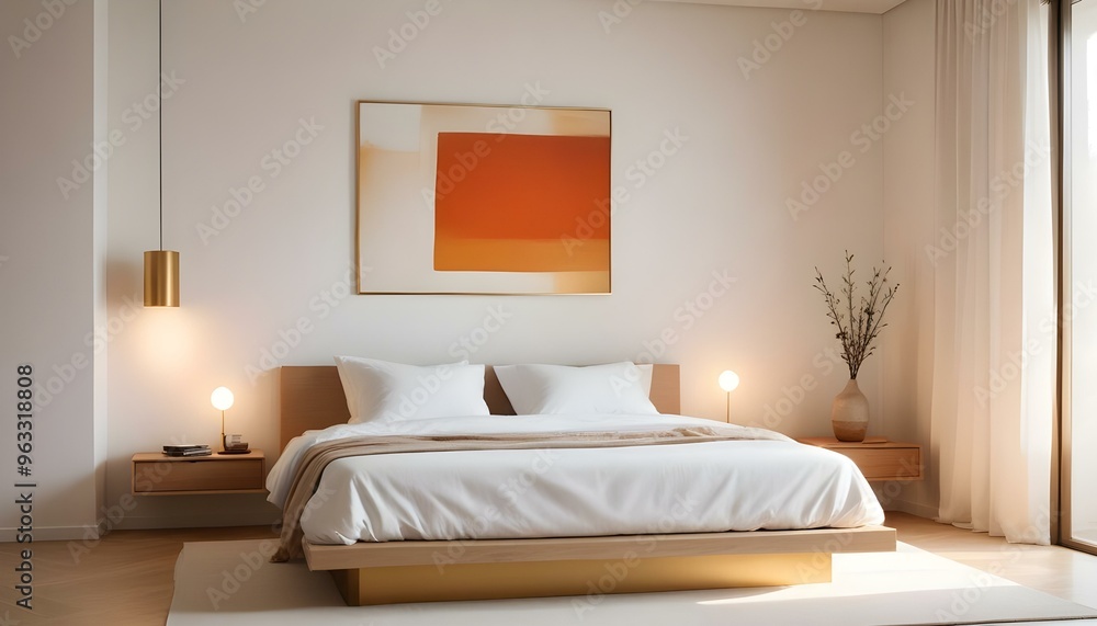 Photo interior modern design room 3d illustration Photo interior modern design room 3d illustration