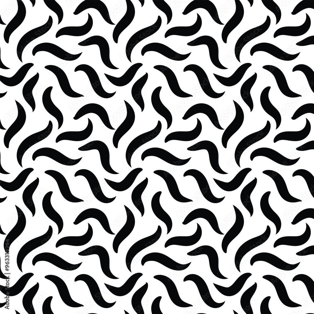 Leaf art seamless pattern. Black and white Leaf art seamless pattern. Black and white