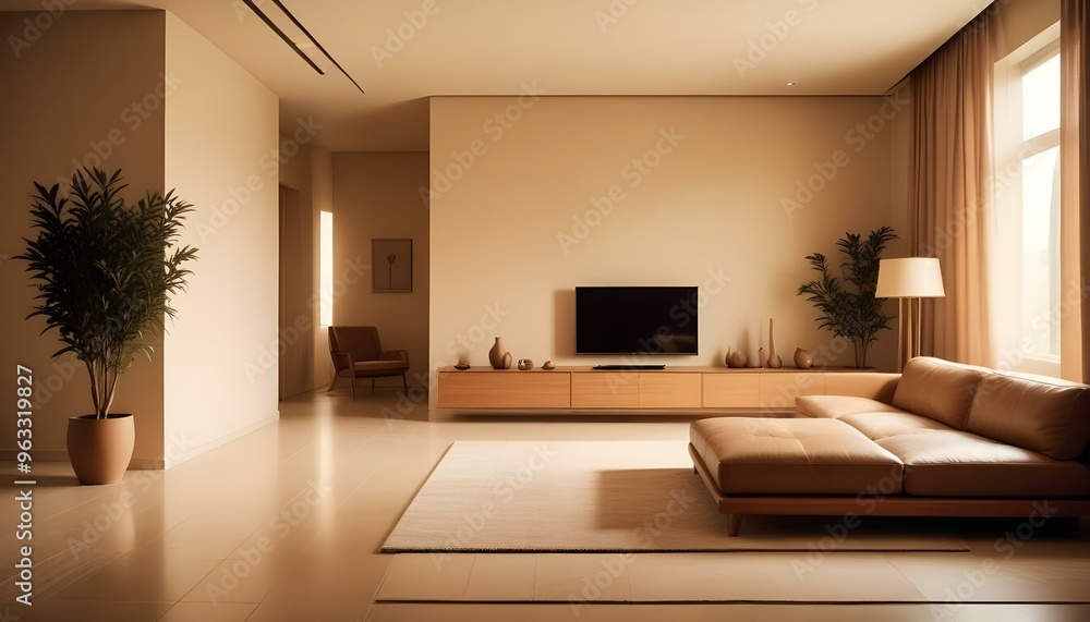 Photo interior modern design room 3d illustration Photo interior modern design room 3d illustration