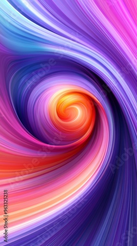 Colorful abstract swirl background creating tunnel effect