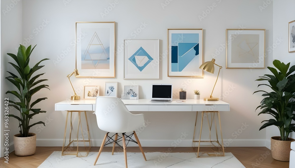 Photo interior modern design room 3d illustration Photo interior modern design room 3d illustration