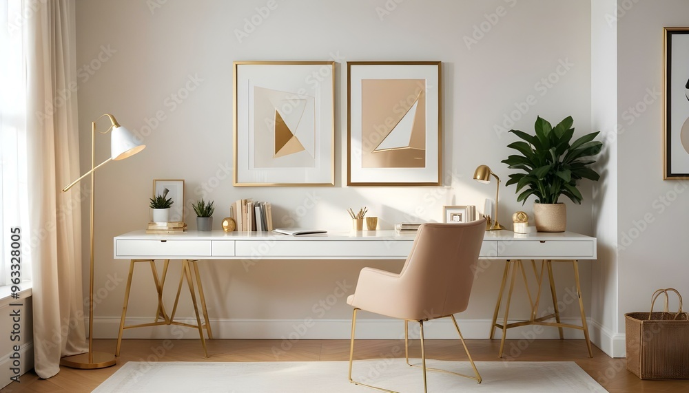 Photo interior modern design room 3d illustration Photo interior modern design room 3d illustration