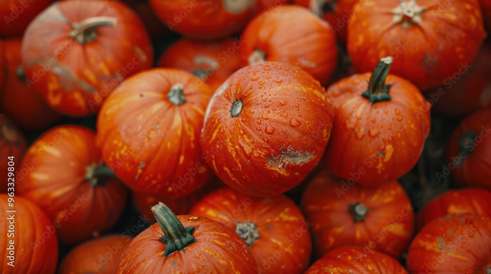 The Orange Pumpkins in Pile The Orange Pumpkins in Pile
