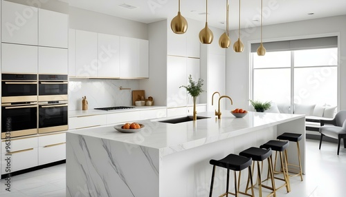 Photo interior modern design room 3d illustration